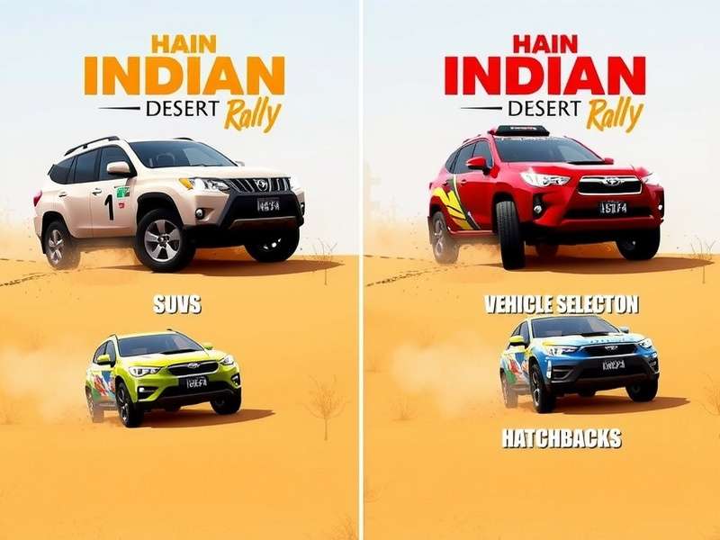 Indian Desert Rally Vehicle Selection - SUVs