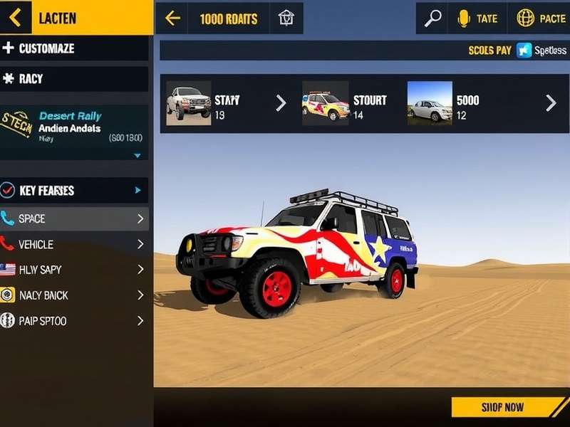Indian Desert Rally Key Features