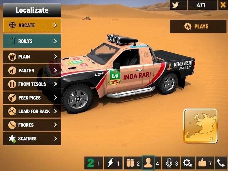 Indian Desert Rally Localization Screenshot